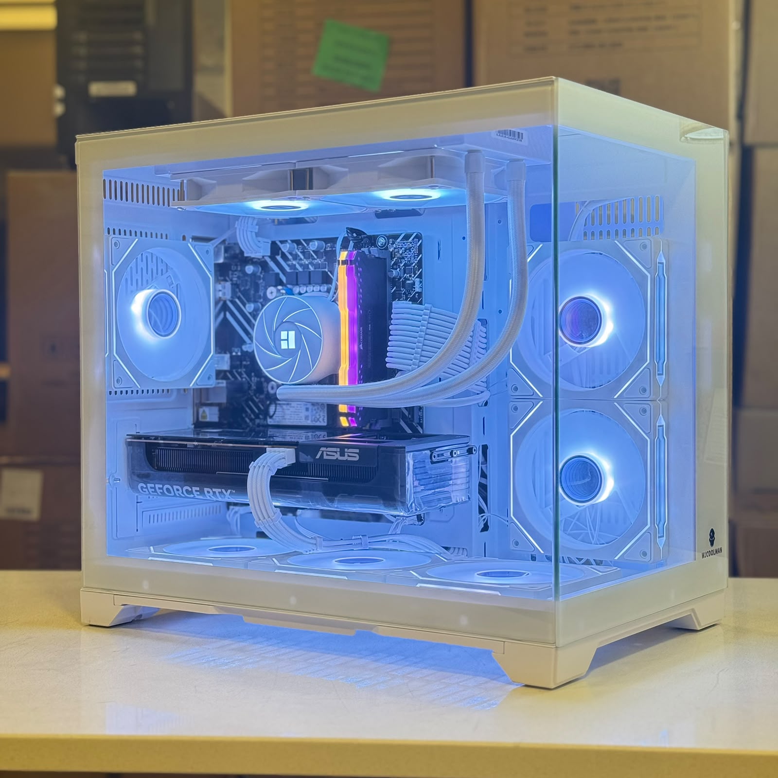 RTX 5060 White Gaming PC — i5-14400F | 16GB DDR4 | 500GB NVMe