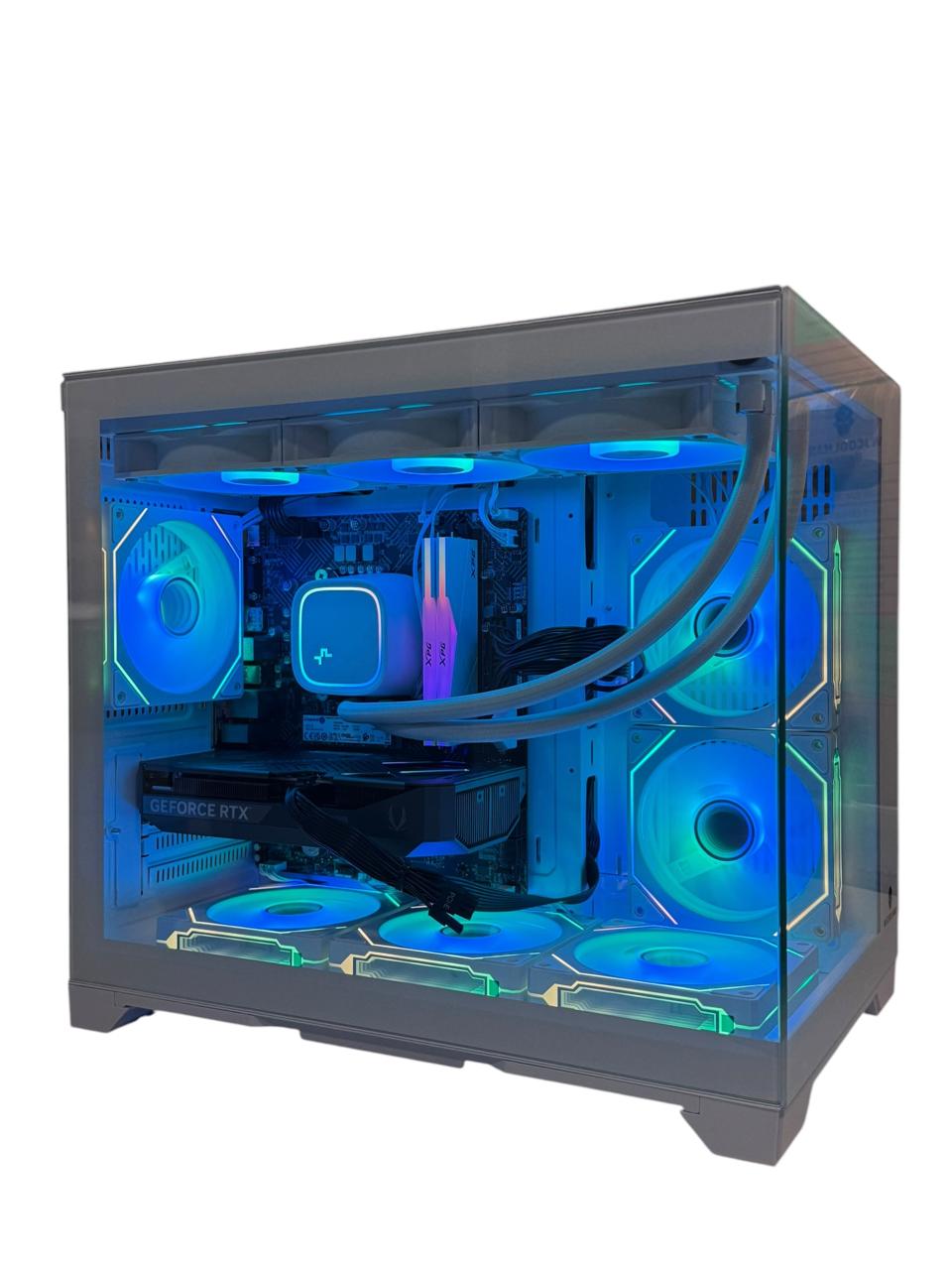 RTX 5060 Ti Gaming PC — 16GB OC | i7-12700KF | 32GB DDR4 | 1TB NVMe | Deepcool LE720 360 AIO | WJCoolman Mini Fishtank