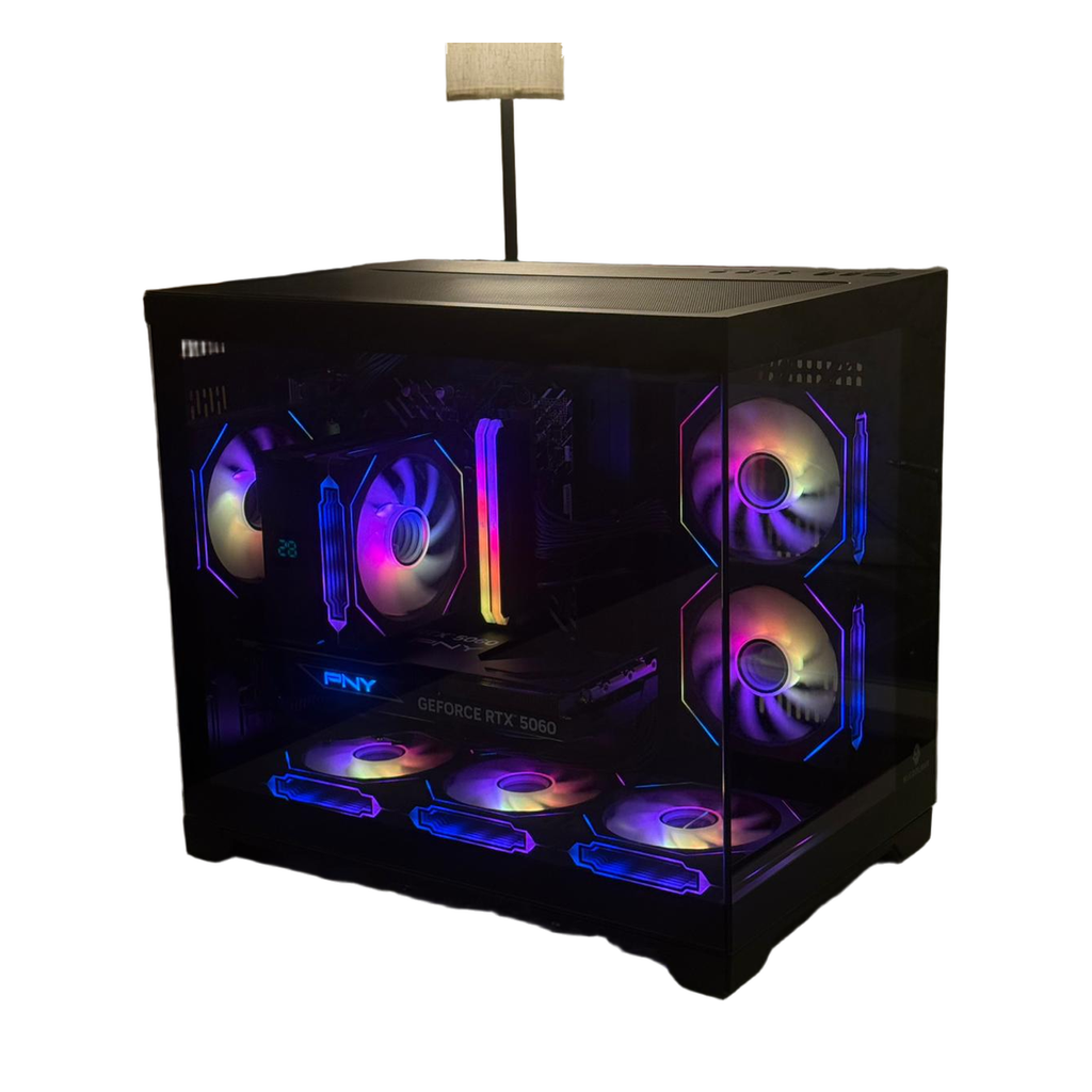 Aesthetic RTX 5060 Gaming PC - Intel I5 14400F | 16GB DDR4 Ram | 500GB SSD | 750W PSU