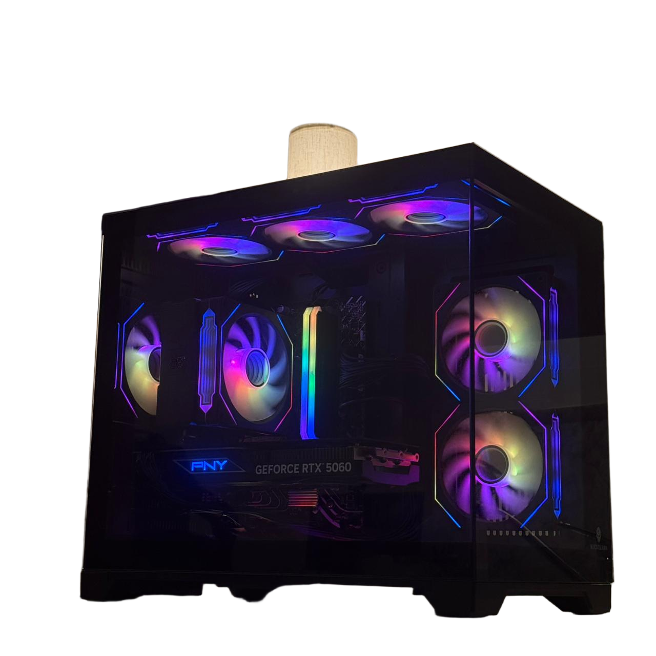 Aesthetic RTX 5060 Gaming PC - Intel I5 14400F | 16GB DDR4 Ram | 500GB SSD | 750W PSU