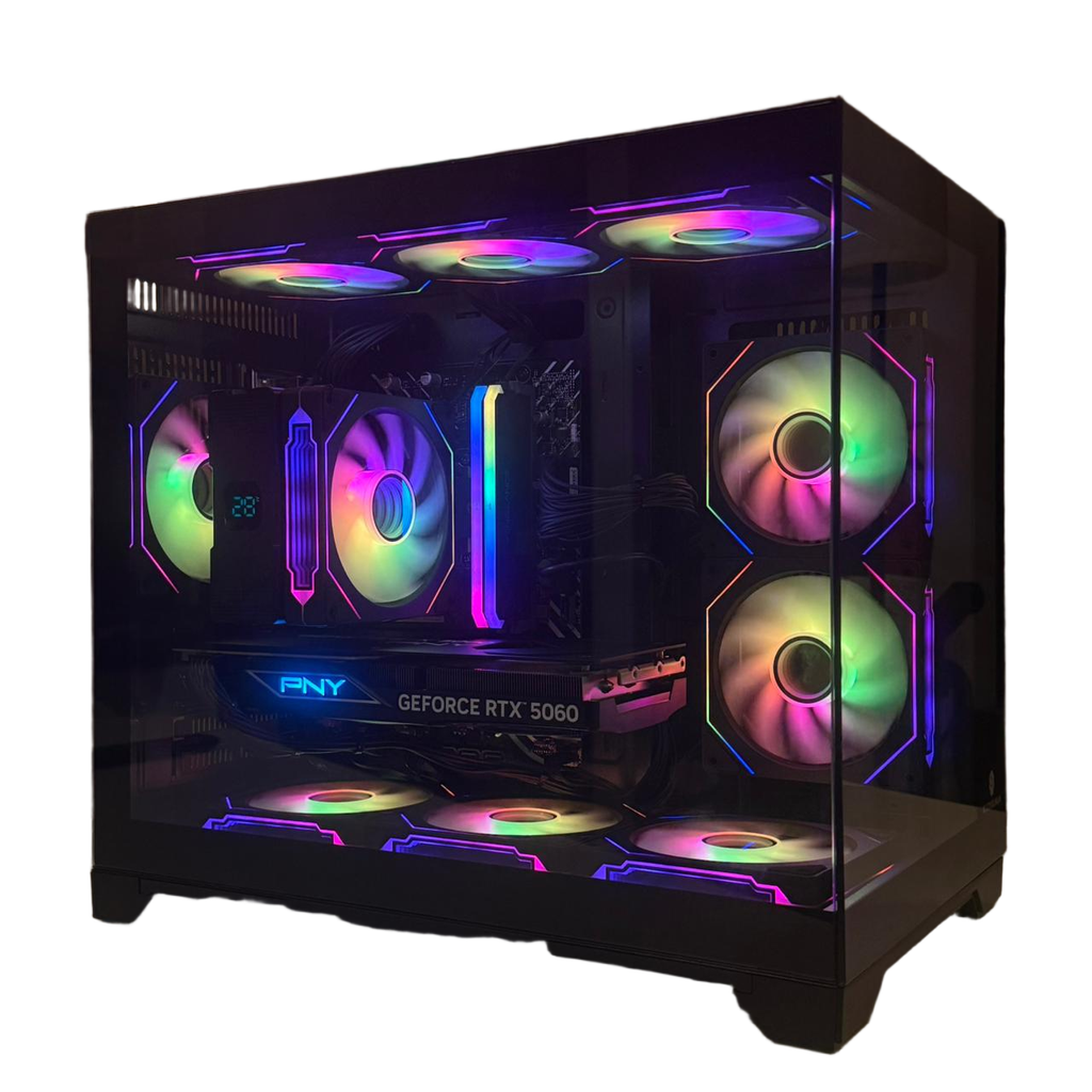 Aesthetic RTX 5060 Gaming PC - Intel I5 14400F | 16GB DDR4 Ram | 500GB SSD | 750W PSU
