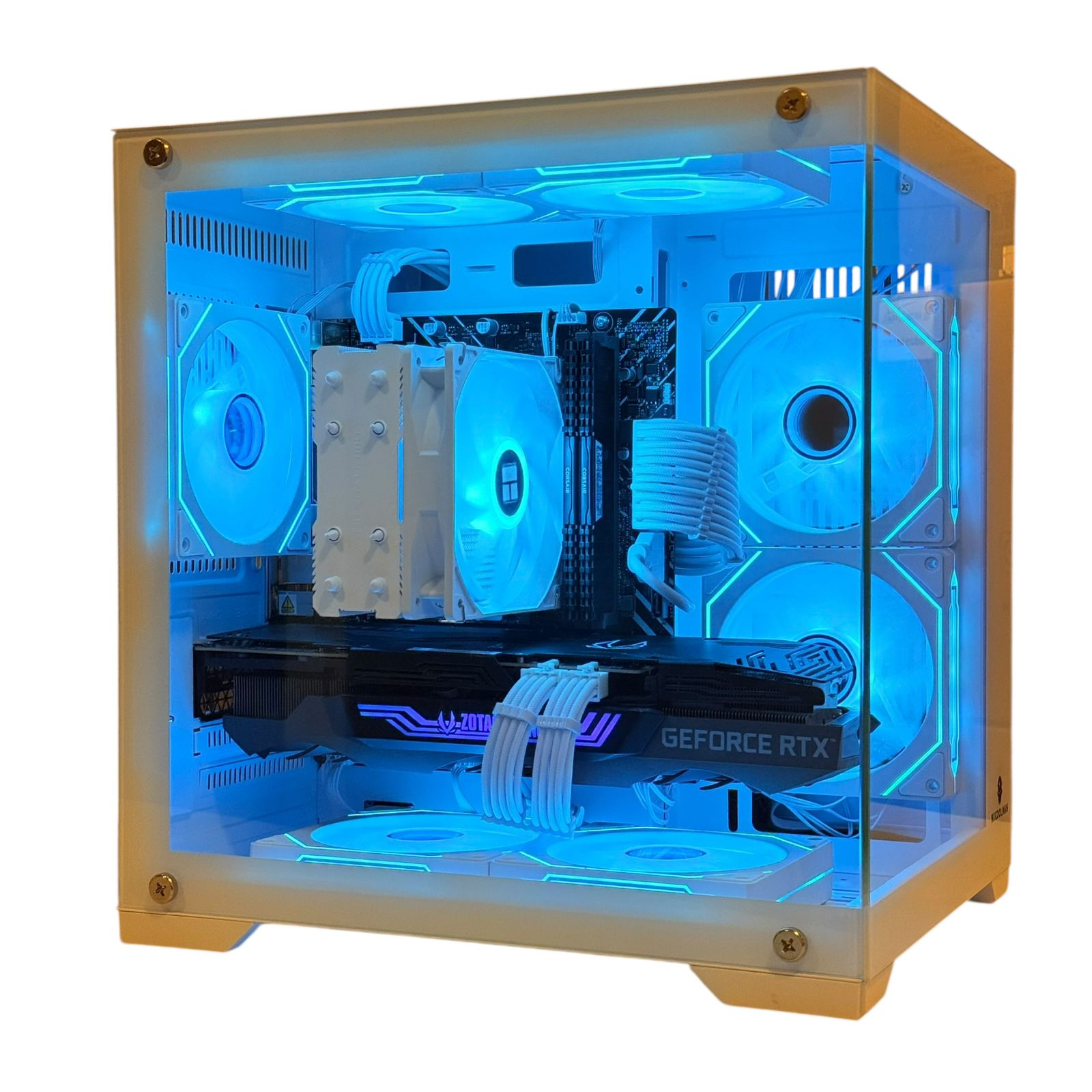 RTX 3080 White PC — I5 14400F | 16GB DDR4 Ram | 500GB SSD