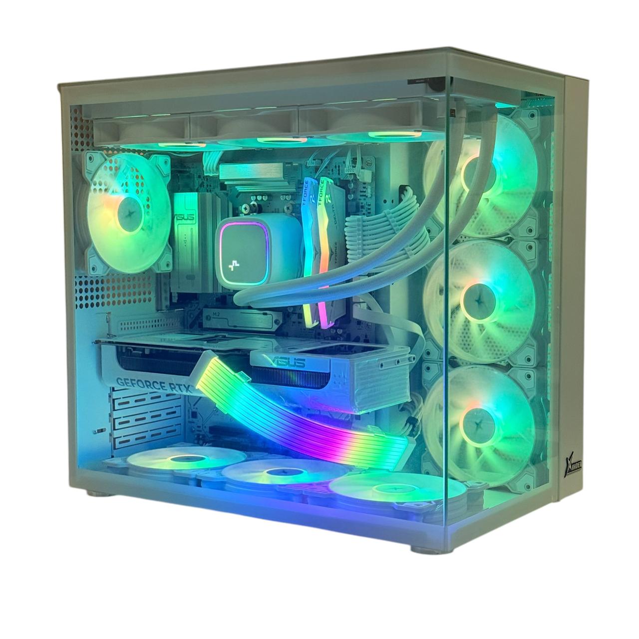 All White RTX 5070 Gaming PC — AMD Ryzen 9 7900X | 32GB DDR5 | 1TB M.2 SSD | ASUS B650E Wifi | 850W PSU